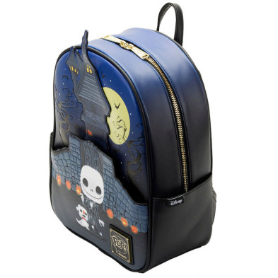 Mochila Jack Skellington Pesadilla Antes de Navidad Disney Loungefly 30cm